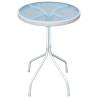 Bistro Table Grey 50x71 cm Steel | Stylish Outdoor Furniture