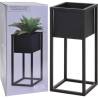 H&S Collection Flower Pot on Stand - Stylish 50cm Planter