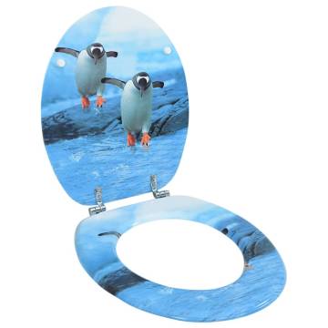 WC Toilet Seat with Lid - Penguin Design | HipoMarket