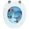 WC Toilet Seat with Lid - Penguin Design | HipoMarket