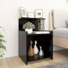 Bed Cabinets 2 pcs Black 40x35x60 cm Engineered Wood Colour black Quantity in Package 2 