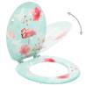 Flamingo Design WC Toilet Seat with Lid | Durable MDF