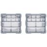 Multi-Drawer Organisers with 12 Drawers - 2 pcs | HipoMarket UK