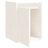 Wall Cabinet White 30x30x40 cm | Solid Wood Pine for Home