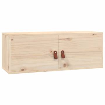 Wall Cabinet 80x30 cm Solid Pine - Stylish Storage Solution