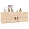 Wall Cabinet 80x30 cm Solid Pine - Stylish Storage Solution