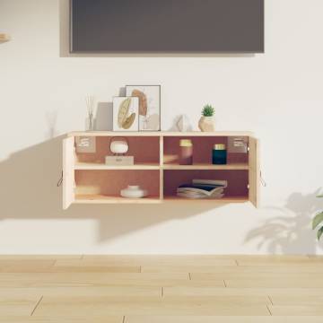 Wall Cabinet 80x30 cm Solid Pine - Stylish Storage Solution