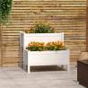 Planter White 84.5x84x75 cm Solid Wood Pine Colour white Size 84.5 x 84 x 75 cm Quantity in Package 1 Number of pockets 