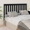 Bed Headboard Black 166x6x101 cm Solid Wood Pine Colour black Size 166 x 101 cm Quantity in Package 1 