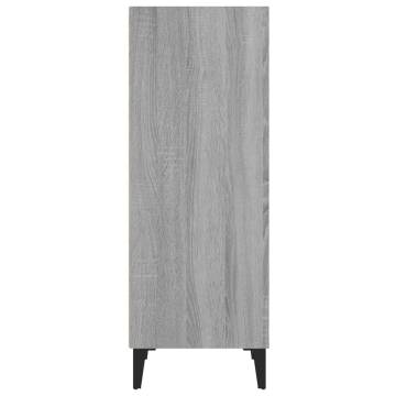 Stylish Grey Sonoma Sideboard - 34.5x32.5x90 cm | HiPo Market