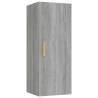 Grey Sonoma Wall Cabinet 34.5x34x90 cm - Stylish Storage Solution