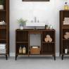 Brown Oak Sink Cabinet - 80x33x60 cm - Engineered Wood