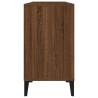 Brown Oak Sink Cabinet - 80x33x60 cm - Engineered Wood