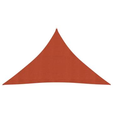 Sunshade Sail 3.5x3.5m Terracotta - UV Protection & Durable HDPE