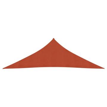 Sunshade Sail 3.5x3.5m Terracotta - UV Protection & Durable HDPE