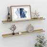 Wall Shelves 2 pcs White and Sonoma Oak 80x9x3 cm Colour white and sonoma oak Size 80 x 9 x 3 cm Quantity in Package 2 Number of Pieces 1 