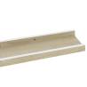 Stylish Wall Shelves 2 pcs in White and Sonoma Oak - 80x9x3 cm