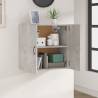 Concrete Grey Wall Cabinet 60x31x60 cm - Stylish Storage Solution