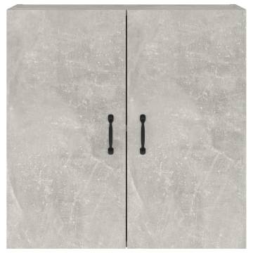 Concrete Grey Wall Cabinet 60x31x60 cm - Stylish Storage Solution