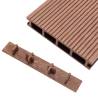 Decking End Caps 10 pcs Brown Plastic | Hipo Market