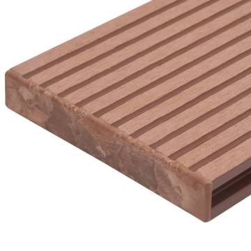 Decking End Caps 10 pcs Brown Plastic | Hipo Market