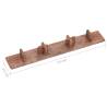 Decking End Caps 10 pcs Brown Plastic | Hipo Market