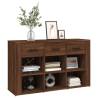 Brown Oak Sideboard 100x30x59.5 cm | Quality Engineered Wood