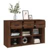 Brown Oak Sideboard 100x30x59.5 cm | Quality Engineered Wood