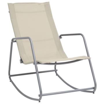 Comfortable Cream Garden Swing Chair - 95x54x85 cm