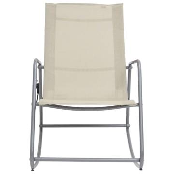 Comfortable Cream Garden Swing Chair - 95x54x85 cm