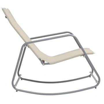 Comfortable Cream Garden Swing Chair - 95x54x85 cm