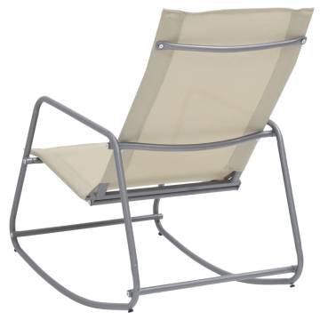 Comfortable Cream Garden Swing Chair - 95x54x85 cm