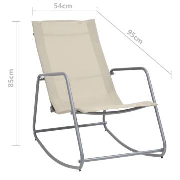 Comfortable Cream Garden Swing Chair - 95x54x85 cm