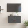 Wall Cabinet Grey 60x30x30 cm - Solid Pine Wood