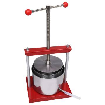 6L Stainless Steel Fruit and Wine Press - Easy Juicing