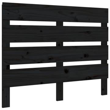 Stylish Black Pine Wood Headboard - 100x3x80 cm | HipoMarket