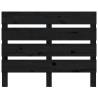 Stylish Black Pine Wood Headboard - 100x3x80 cm | HipoMarket