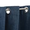 Linen-Look Blackout Curtains - Blue 290x245cm | HipoMarket