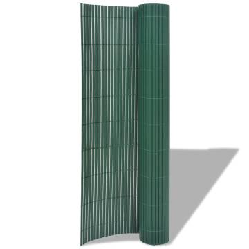 Double-Sided Garden Fence PVC 90x300 cm Green | Hipo Market