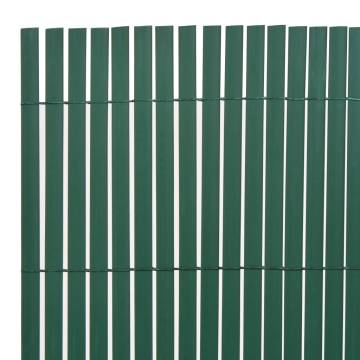 Double-Sided Garden Fence PVC 90x300 cm Green | Hipo Market