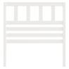 Stylish White Bed Headboard - Solid Pine Wood 81x4x100 cm