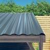 Roof Panels 36 pcs Powder-coated Steel Grey 60x36 cm Colour grey Size 60 x 36 cm Quantity in Package 36 