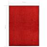 Washable Red Doormat 90x120 cm - Durable & Non-slip | HipoMarket