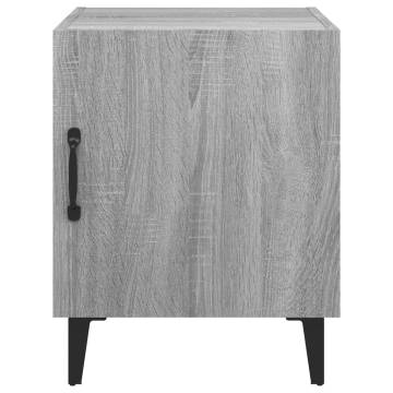 Buy Grey Sonoma Engineered Wood Bedside Cabinet - HipoMarket