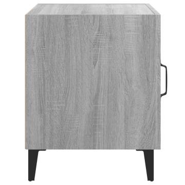 Buy Grey Sonoma Engineered Wood Bedside Cabinet - HipoMarket