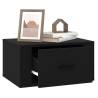 Wall-mounted Bedside Cabinets - Elegant 2 pcs in Black