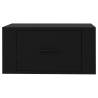 Wall-mounted Bedside Cabinets - Elegant 2 pcs in Black