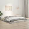 Bed Frame White 150x200 cm King Size Solid Wood Pine Colour white Size 150 x 200 cm 