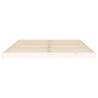 King Size White Bed Frame - Solid Pine 150x200 cm | HipoMarket