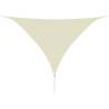 Sunshade Sail HDPE Triangular 3.6x3.6x3.6 m Cream Colour cream Size 3.6 x 3.6 x 3.6 m Quantity in Package 1 